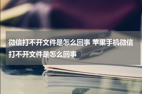 微信打不开文件是怎么回事 苹果手机微信打不开文件是怎么回事