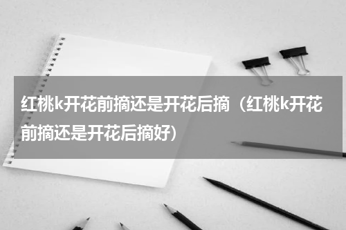 红桃k开花前摘还是开花后摘(红桃k开花前摘还是开花后摘好)