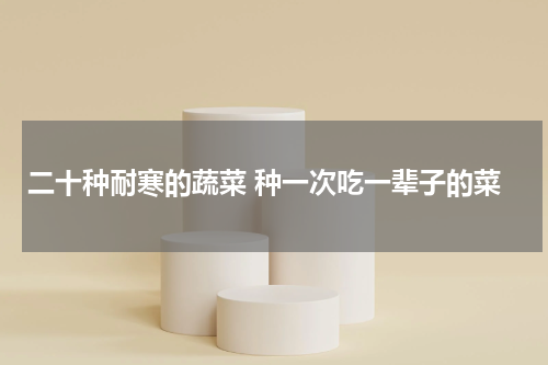 二十种耐寒的蔬菜 种一次吃一辈子的菜