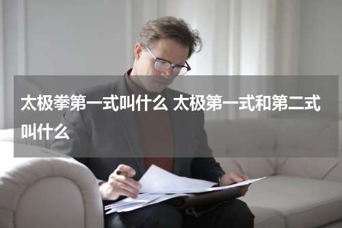 太极拳第一式叫什么 太极第一式和第二式叫什么