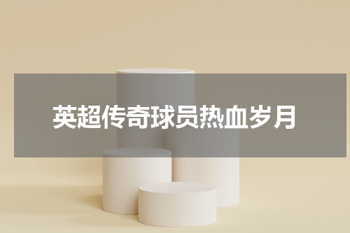 英超传奇球员热血岁月