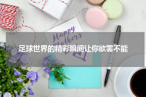 足球世界的精彩瞬间让你欲罢不能